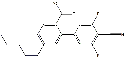 3,5-Difluoro -4-cyanophenyl-4'-pentylbenzoate Struktur