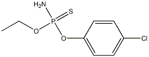 O-4-chlorophenyl O-ethyl phosphoramidothioate Struktur