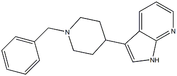 3-(1-Benzylpiperidin-4-yl)-1H-pyrrolo[2,3-b]pyridine Struktur