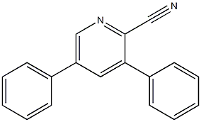 2-Cyano-3,5-diphenylpyridine Struktur