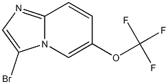 3-bromo-6-(trifluoromethoxy)imidazo[1,2-a]pyridine Struktur