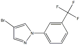 4-bromo-1-(3-(trifluoromethyl)phenyl)-1H-pyrazole Struktur