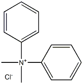 N,N-dimethyl-N-phenylbenzenaminium chloride Struktur