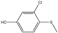 3-chloro-4-(methylthio)phenol Struktur