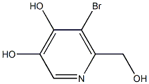 5-bromo-6-(hydroxymethyl)pyridine-3,4-diol Struktur