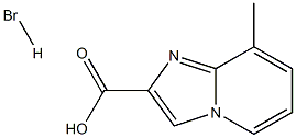 8-Methyl-imidazo[1,2-a]pyridine-2-carboxylic acidhydrobromide Struktur