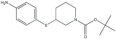 3-(4-Amino-phenylsulfanyl)-piperidine-1-carboxylic acid tert-butyl ester Struktur