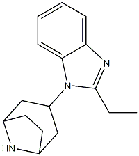 1-(8-Aza-bicyclo[3.2.1]oct-3-yl)-2-ethyl-1H-benzoimidazole Struktur