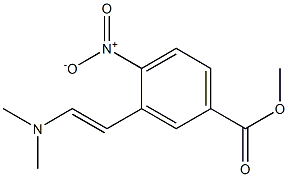 methyl 3-(2-(dimethylamino)vinyl)-4-nitrobenzoate Struktur