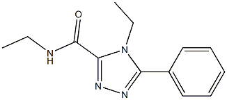 N,4-diethyl-5-phenyl-4H-1,2,4-triazole-3-carboxamide Struktur