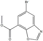 5-Bromo-7-(methoxycarbonyl)-1,3-benzoxazole Struktur