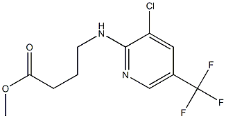 Methyl 4-[3-chloro-5-(trifluoromethyl)pyridin-2-ylamino]butyrate Struktur