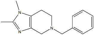 5-benzyl-1,2-diMethyl-4,5,6,7-tetrahydro-1H-iMidazo[4,5-c]pyridine Struktur