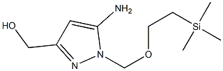 (5-aMino-1-((2-(triMethylsilyl)ethoxy)Methyl)-1H-pyrazol-3-yl)Methanol Struktur