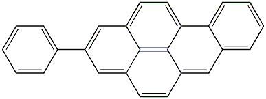 2-phenyl-benzopyrene Struktur