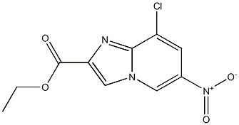 8-Chloro-6-nitro-imidazo[1,2-a]pyridine-2-carboxylic acid ethyl ester Struktur