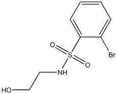 2-Bromo-N-(2-hydroxyethyl)benzenesulfonamide Struktur