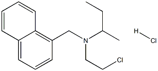 N-(2-CHLOROETHYL)-N-(1-NAPHTHYLMETHYL)-2-BUTANAMINE HYDROCHLORIDE Struktur