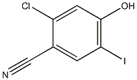 2-Chloro-4-hydroxy-5-iodo-benzonitrile Struktur