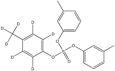 Bis(m-cresyl) p-Cresyl Phosphate-d7 Struktur