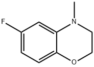 6-Fluoro-4-methyl-2,3-dihydro-1,4-benzoxazine Struktur