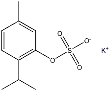 Thymol Sulfate Potassium Salt Struktur