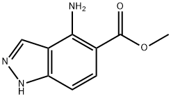 methyl 4-amino-1H-indazole-5-carboxylate Struktur