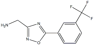 (5-(3-(TRIFLUOROMETHYL)PHENYL)-1,2,4-OXADIAZOL-3-YL)METHANAMINE Struktur