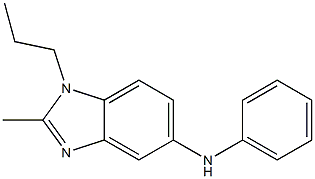 (2-METHYL-1-PROPYL-1H-BENZOIMIDAZOL-5-YL)-PHENYL-AMINE Struktur