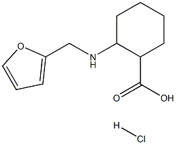 2-[(FURAN-2-YLMETHYL)-AMINO]-CYCLOHEXANECARBOXYLIC ACID HYDROCHLORIDE Struktur