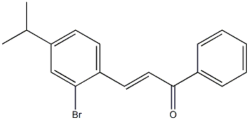 4Isopropyl-2-BromoChalcone Struktur