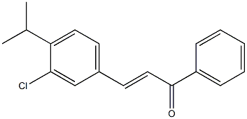 4Isopropyl-3-ChloroChalcone Struktur