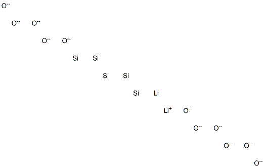 Dilithium pentasilicon undecaoxide Struktur