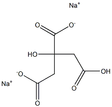 disodium hydrogen citrate Struktur