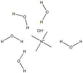 Tetramethylammonium hydroxide pentahydrate Struktur