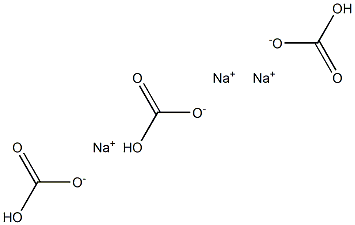 Trisodium monohydrogen carbonate Struktur