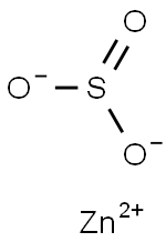 Zinc sulfite Struktur