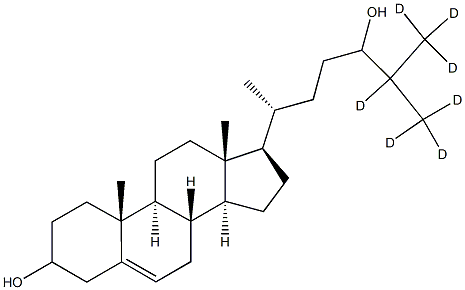 24-Hydroxycholesterol-25,26,26,26,27,27,27-D7 Struktur