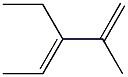 2-METHYL-3-ETHYL-1,3-PENTADIENE Struktur