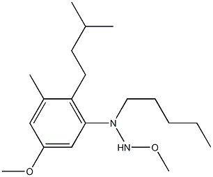 2,3-dimethoxy-5-methyl-6-isoamylpentyl phenylhydrazine Struktur