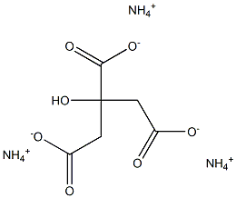 Triammonium citrate Struktur