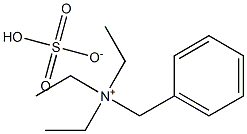 Benzyltriethylammonium hydrogen sulfate Struktur