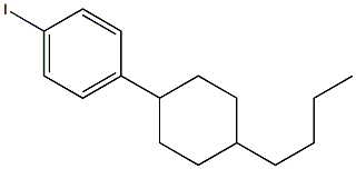 4-(4'-Butylcyclohexyl)-1-iodobenzene Struktur