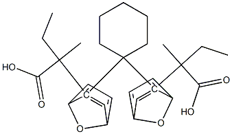 2,2'-[cyclohexylidene-bis(p-phenylene oxide)] bis[2-methylbutyrate] Struktur