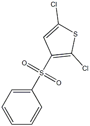 2,5-dichloro-3-benzenesulfonylthiophene Struktur