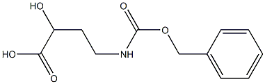 L-4-benzyloxycarbonylamino-2-hydroxybutyric acid Struktur