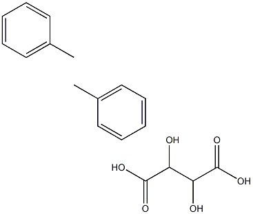 Di-p-methylbenzene L-tartaric acid Struktur