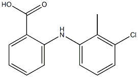 2-[(3-chloro-2-methylphenyl)amino]benzoic acid Struktur