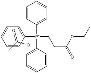 Ethoxycarbonylethyltriphenylphosphonium acetate Struktur