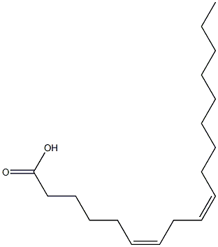 6(Z),9(Z)-OctadecadienoicAcid Struktur